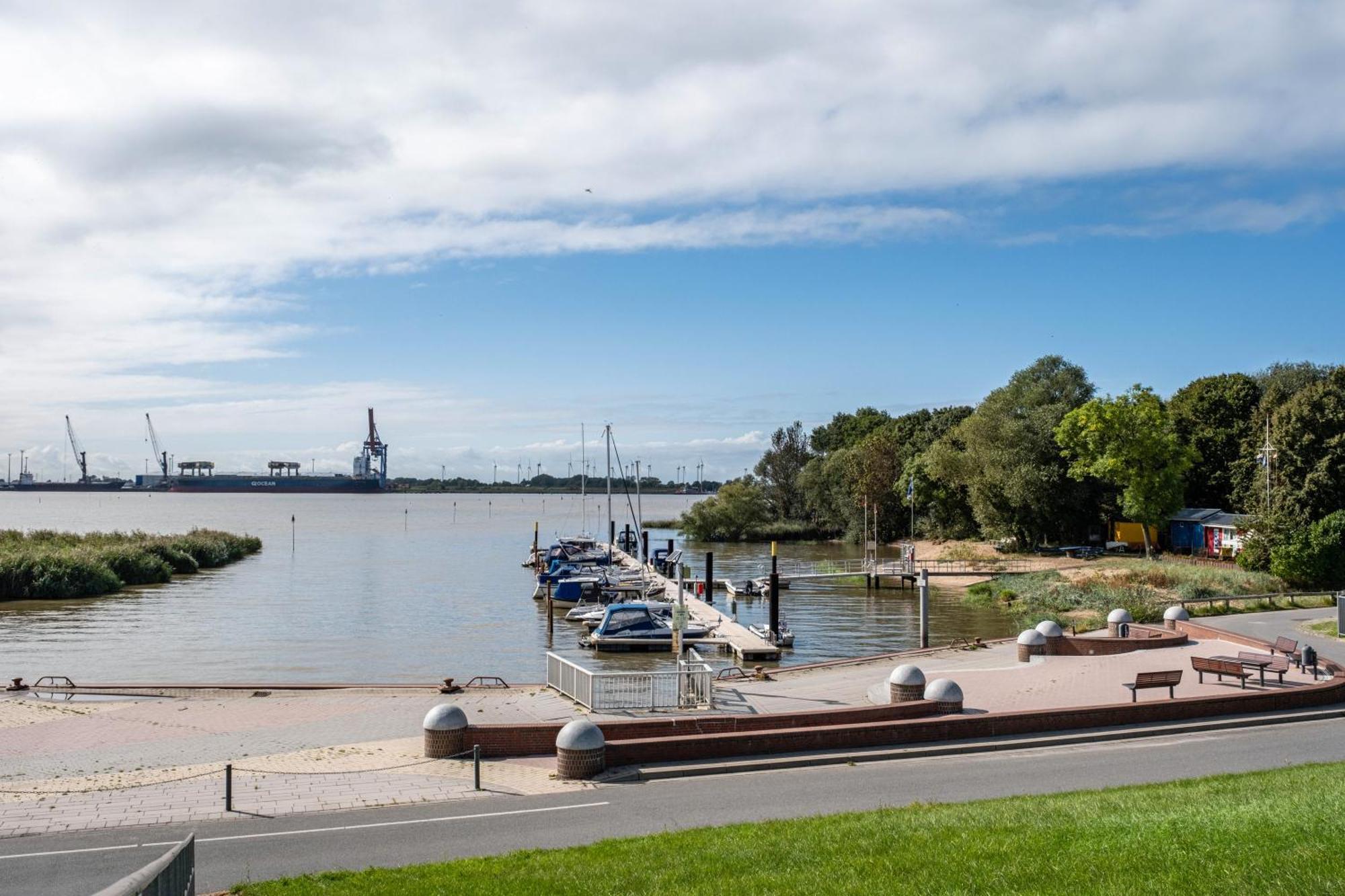Ferienwohnung Flut Am Weserstrand Sandstedt 外观 照片